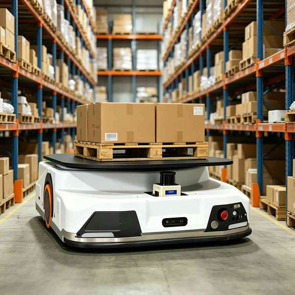 Autonomous Shelf Carrying Robot for Smart Warehouse Automation